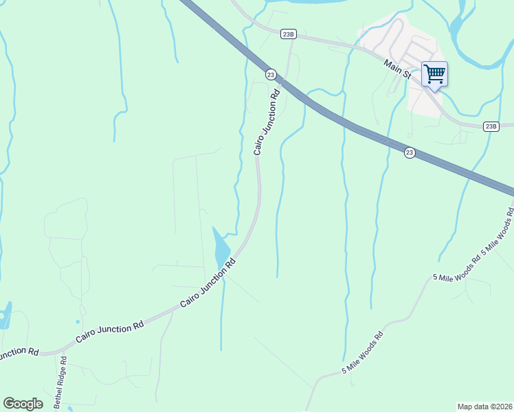 map of restaurants, bars, coffee shops, grocery stores, and more near 136 Cairo Junction Road in Catskill