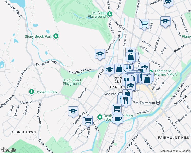 map of restaurants, bars, coffee shops, grocery stores, and more near 112 Beaver Street in Boston