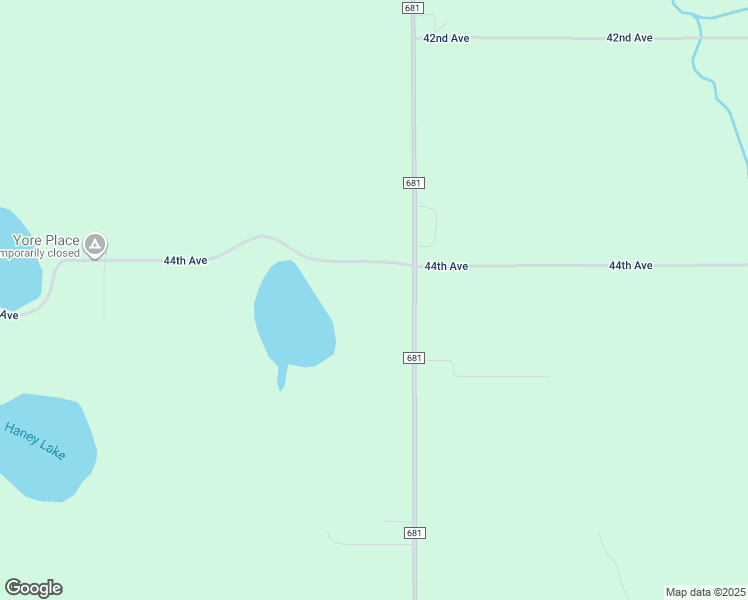 map of restaurants, bars, coffee shops, grocery stores, and more near 44476 County Road 681 in Lawrence