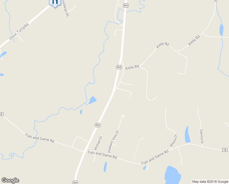 map of restaurants, bars, coffee shops, grocery stores, and more near 8 Kittle Road in Hudson