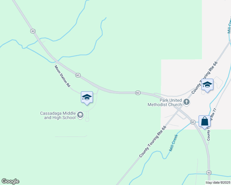 map of restaurants, bars, coffee shops, grocery stores, and more near 5935 New York 60 in Sinclairville