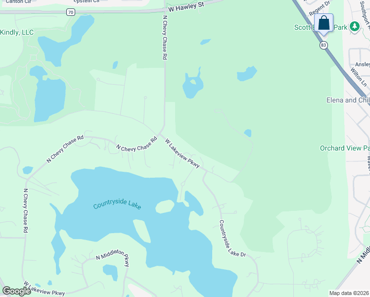 map of restaurants, bars, coffee shops, grocery stores, and more near 20934 West Lakeview Parkway in Mundelein