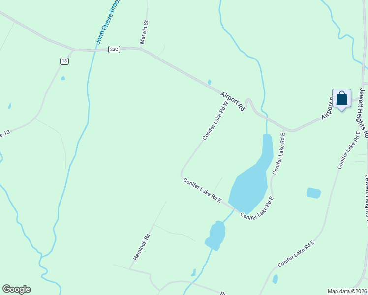 map of restaurants, bars, coffee shops, grocery stores, and more near 114 Conifer Lake Road West in Jewett