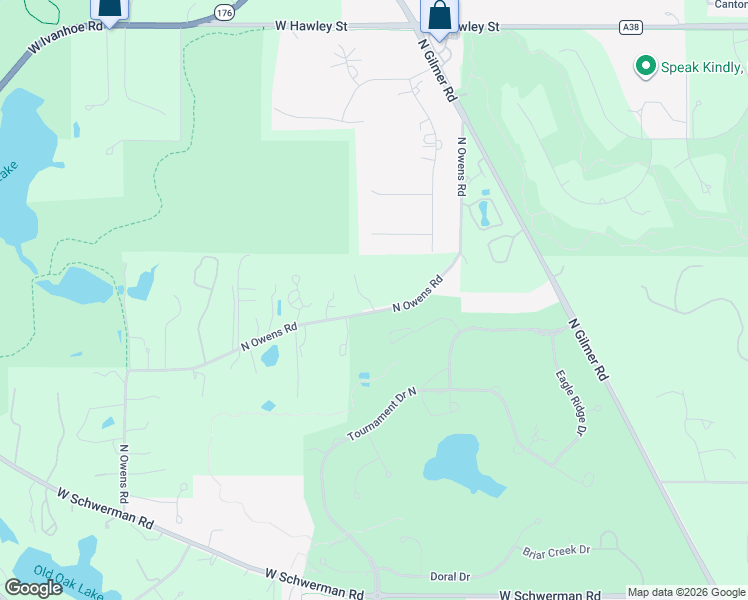 map of restaurants, bars, coffee shops, grocery stores, and more near 27802 North Owens Road in Mundelein
