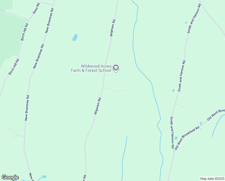 map of restaurants, bars, coffee shops, grocery stores, and more near 43 Millbrook Circle in West Brookfield