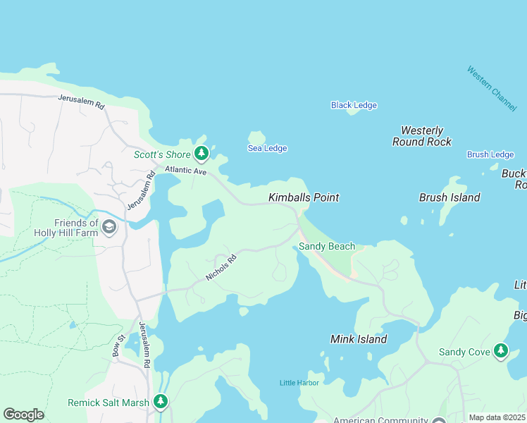 map of restaurants, bars, coffee shops, grocery stores, and more near 380 Atlantic Avenue in Cohasset