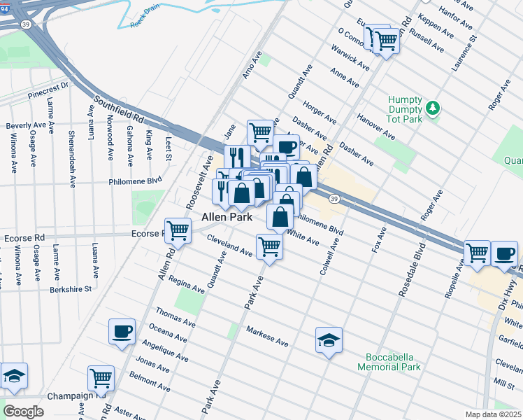 6623 Allen Road, Allen Park MI Walk Score