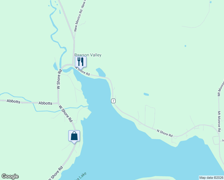 map of restaurants, bars, coffee shops, grocery stores, and more near 373D North Shore Road in Cuba