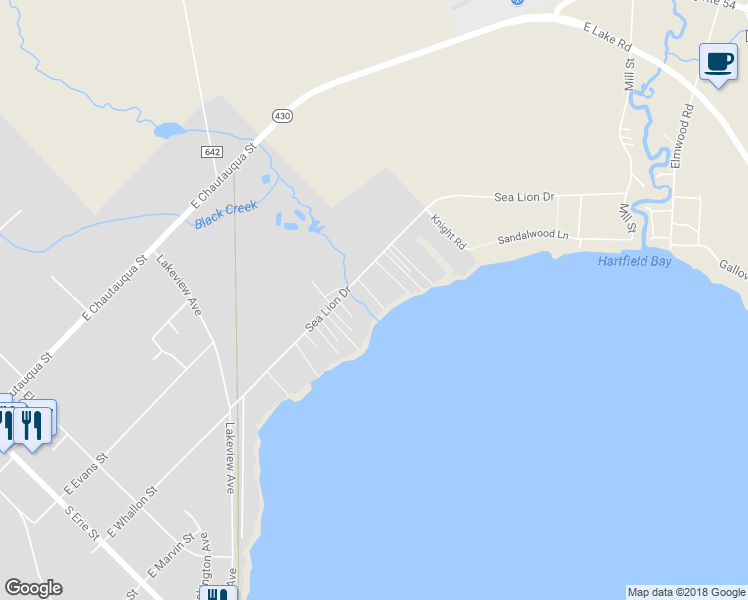 map of restaurants, bars, coffee shops, grocery stores, and more near 129 Sea Lion Drive in Mayville