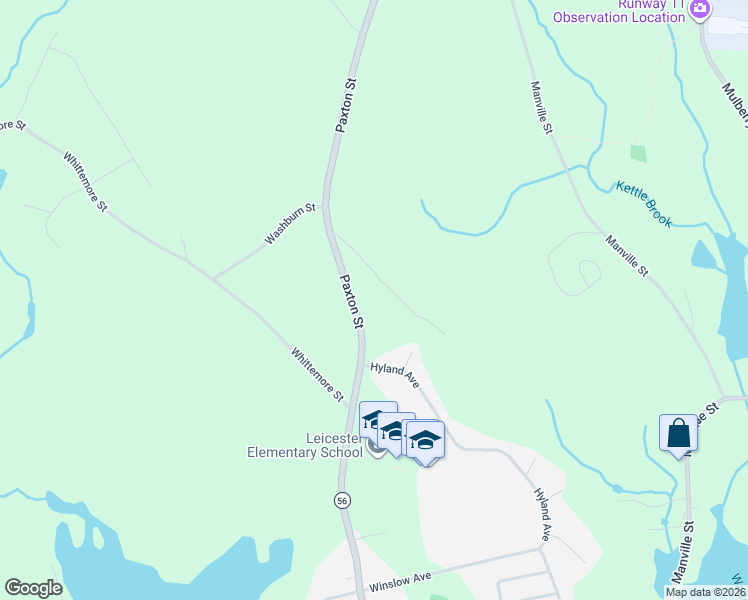 map of restaurants, bars, coffee shops, grocery stores, and more near 220 Paxton Street in Leicester