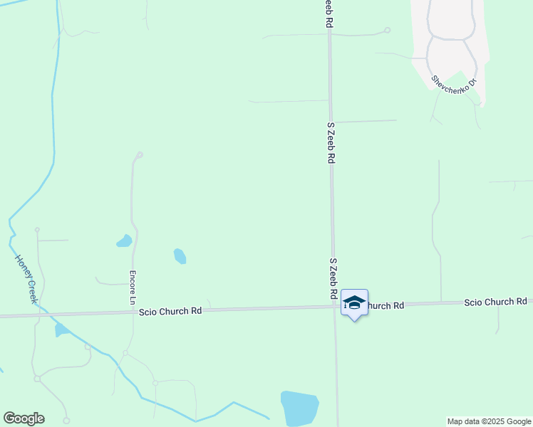 map of restaurants, bars, coffee shops, grocery stores, and more near 5900 Scio Church Road in Ann Arbor