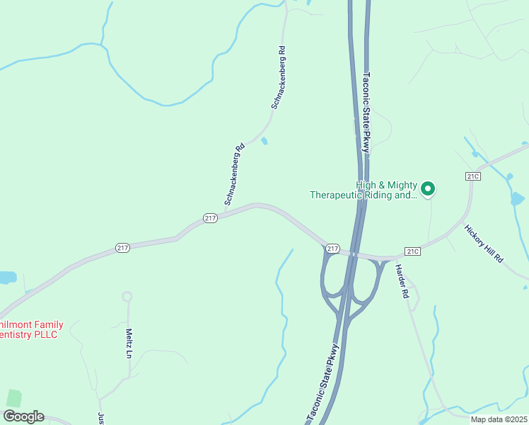 map of restaurants, bars, coffee shops, grocery stores, and more near Highway 217 in Ghent