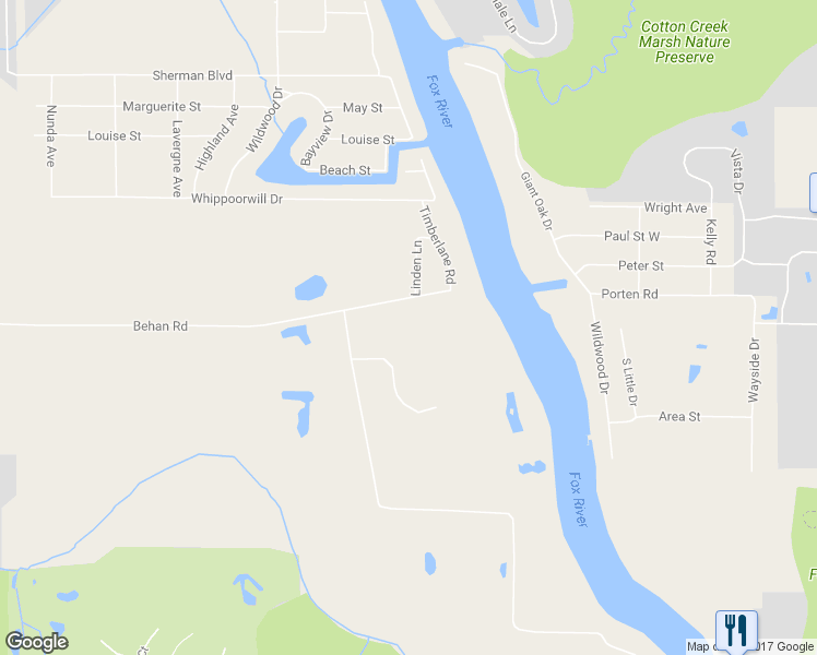 map of restaurants, bars, coffee shops, grocery stores, and more near 1302 Autumn Ridge Court in Crystal Lake