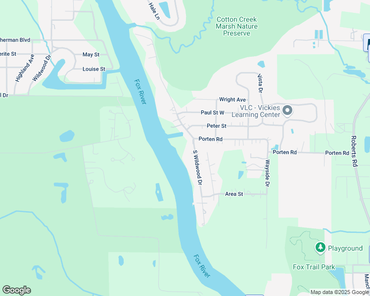 map of restaurants, bars, coffee shops, grocery stores, and more near 4813 South Wildwood Drive in McHenry