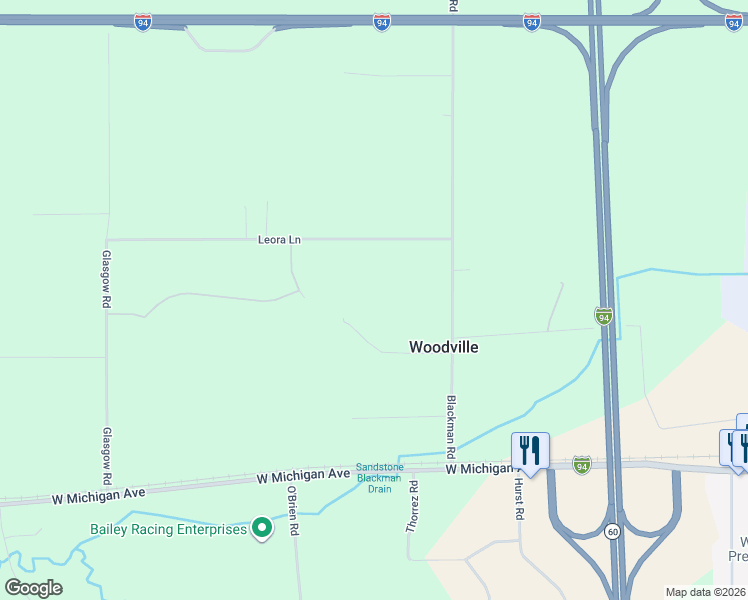 map of restaurants, bars, coffee shops, grocery stores, and more near 5200 Cummings Road in Jackson