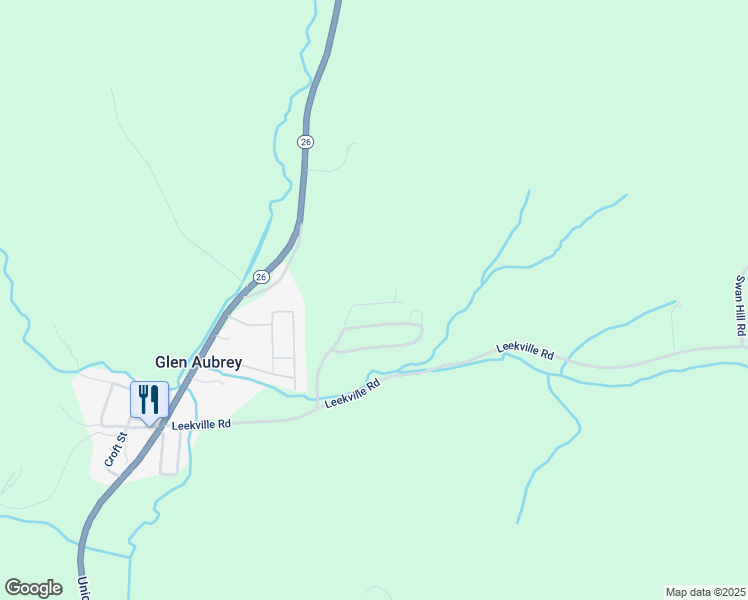 map of restaurants, bars, coffee shops, grocery stores, and more near 71 Leekville Road in Glen Aubrey