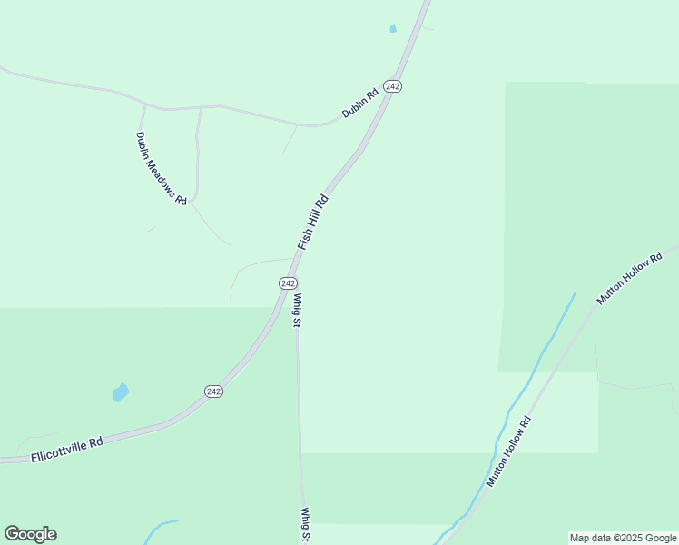 map of restaurants, bars, coffee shops, grocery stores, and more near 7439 New York 242 in Ellicottville