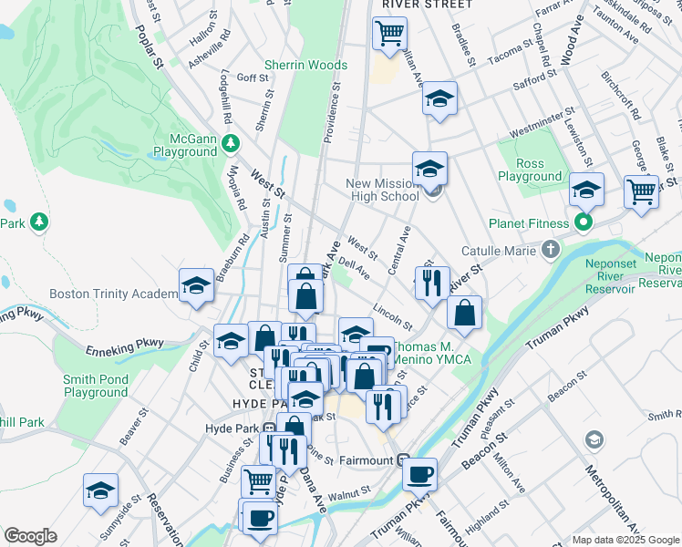 map of restaurants, bars, coffee shops, grocery stores, and more near 78 Harvard Avenue in Boston