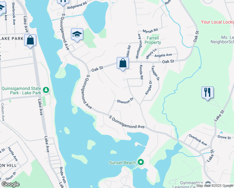 map of restaurants, bars, coffee shops, grocery stores, and more near 36 Heath Road in Shrewsbury