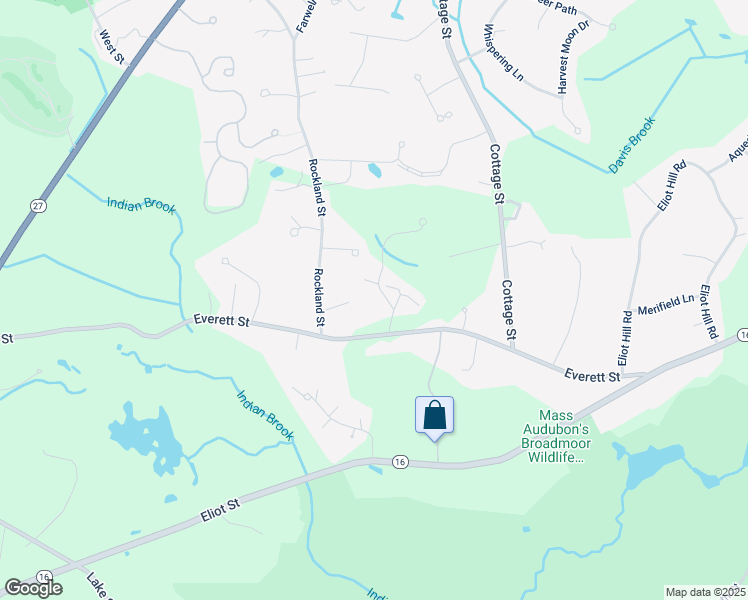 map of restaurants, bars, coffee shops, grocery stores, and more near 23 Hopewell Farm Road in Natick