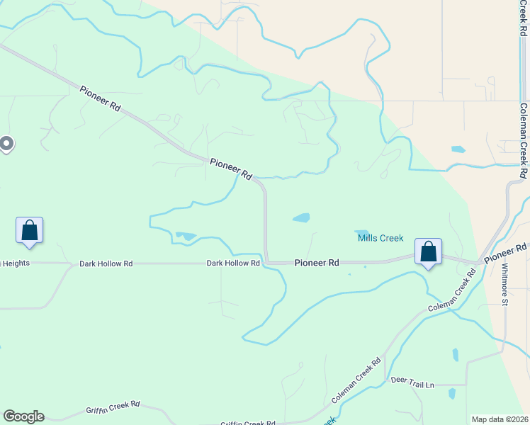 map of restaurants, bars, coffee shops, grocery stores, and more near 3645 Pioneer Road in Medford