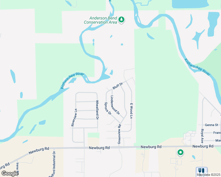 map of restaurants, bars, coffee shops, grocery stores, and more near 714 Bluff Court in Belvidere