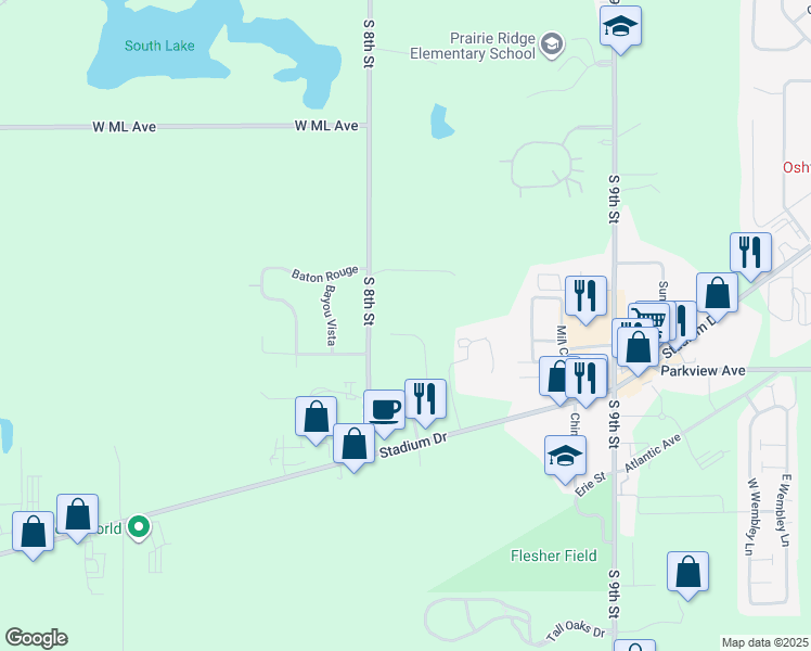 map of restaurants, bars, coffee shops, grocery stores, and more near 3045 Jacob's Circle in Kalamazoo