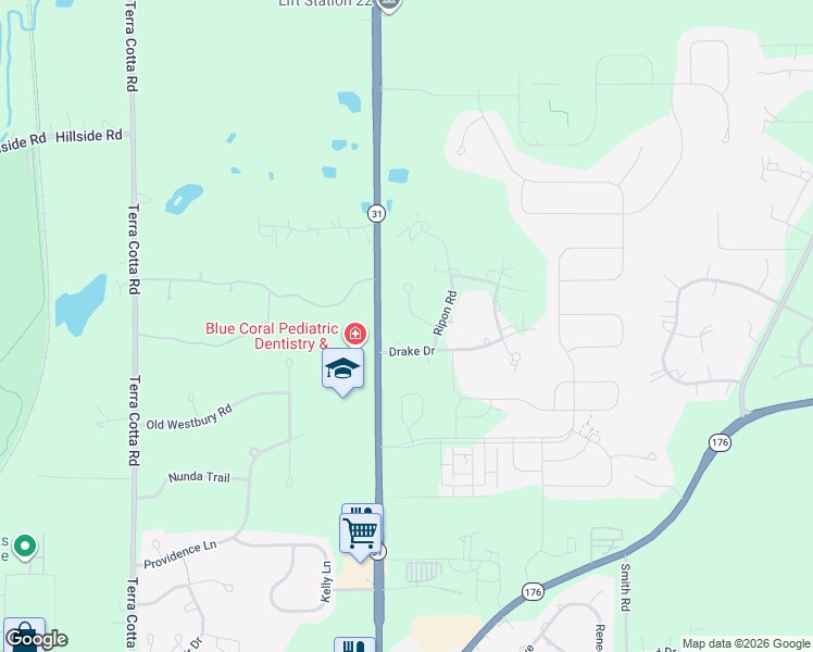 map of restaurants, bars, coffee shops, grocery stores, and more near 4507 Carthage Court in Crystal Lake