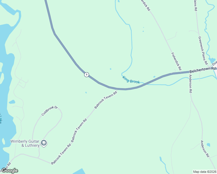 map of restaurants, bars, coffee shops, grocery stores, and more near 376 Belchertown Road in Ware