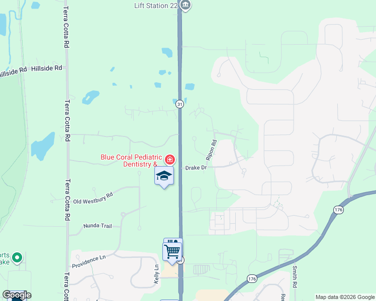 map of restaurants, bars, coffee shops, grocery stores, and more near 4507 Carthage Court in Crystal Lake