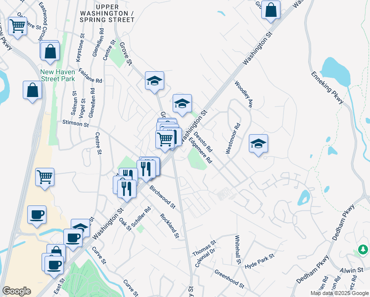 map of restaurants, bars, coffee shops, grocery stores, and more near 20 Cheriton Road in Boston