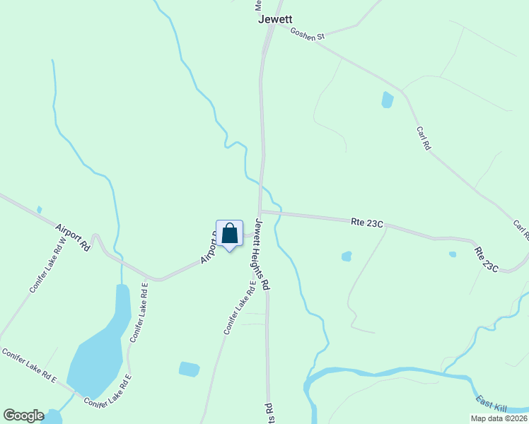 map of restaurants, bars, coffee shops, grocery stores, and more near 5446 County Road 23C in Jewett