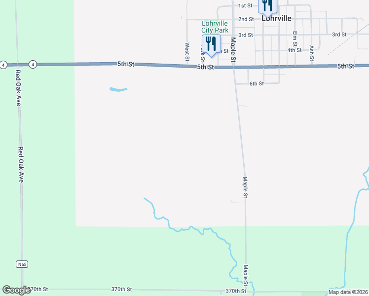 map of restaurants, bars, coffee shops, grocery stores, and more near in Lohrville