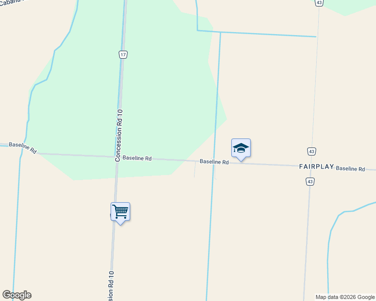 map of restaurants, bars, coffee shops, grocery stores, and more near 8780 Baseline Road in Windsor