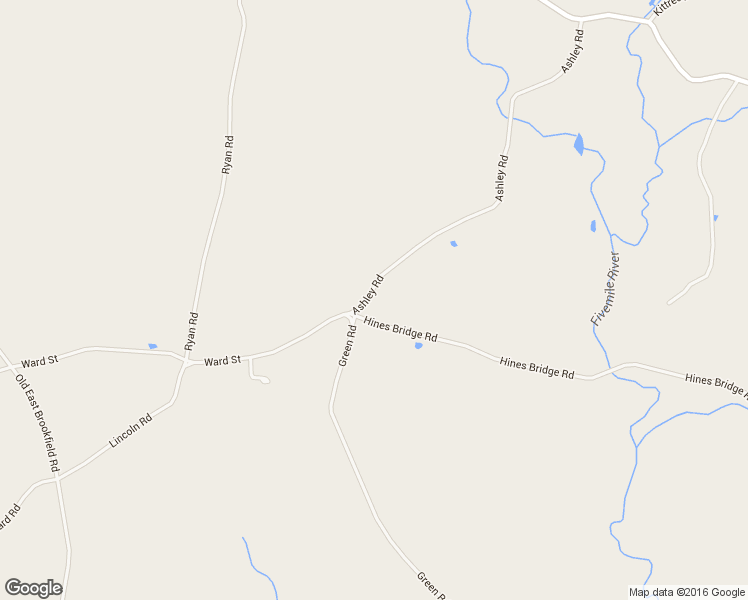 map of restaurants, bars, coffee shops, grocery stores, and more near 2 Ashley Road in North Brookfield