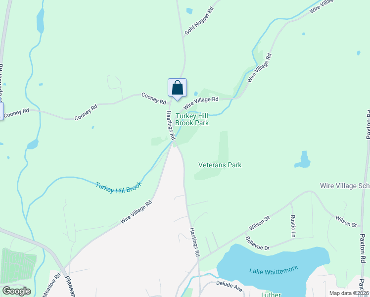 map of restaurants, bars, coffee shops, grocery stores, and more near 32 Hastings Road in Spencer