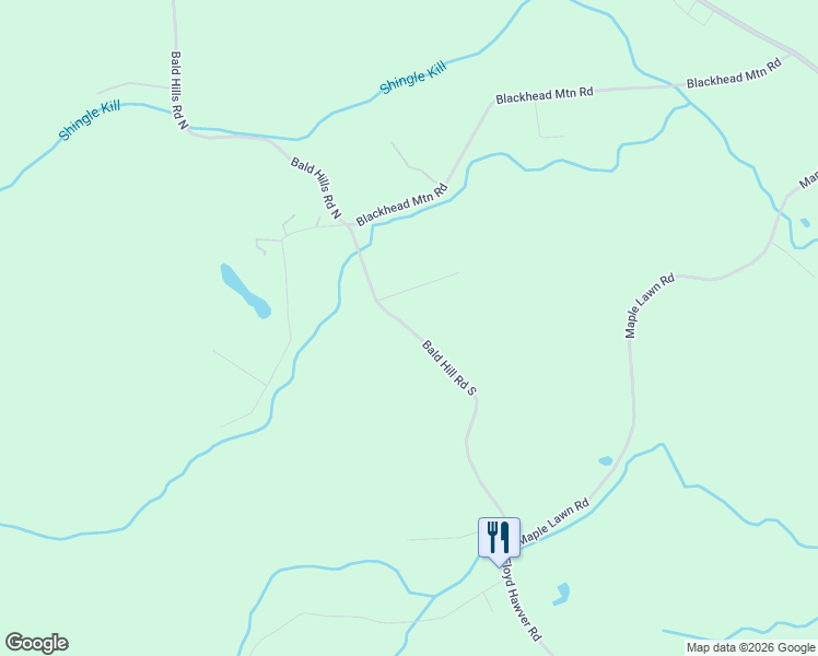 map of restaurants, bars, coffee shops, grocery stores, and more near 237 Bald Hill Road South in Round Top