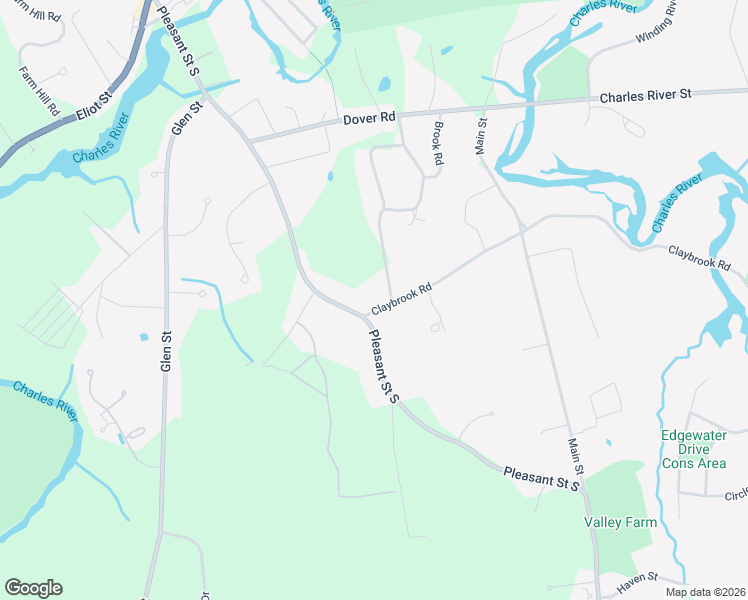 map of restaurants, bars, coffee shops, grocery stores, and more near 109 Pleasant Street South in Natick