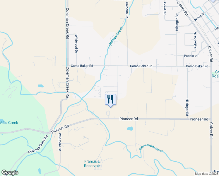 map of restaurants, bars, coffee shops, grocery stores, and more near 4140 Cedar Lane in Medford