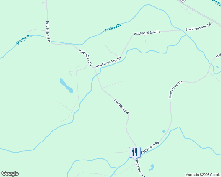 map of restaurants, bars, coffee shops, grocery stores, and more near 39 Stone Mount Road in Round Top