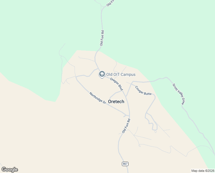 map of restaurants, bars, coffee shops, grocery stores, and more near 3808 Old Fort Road in Klamath Falls