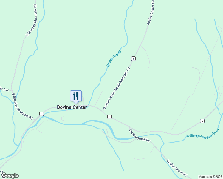 map of restaurants, bars, coffee shops, grocery stores, and more near 62 Maple Ave in Bovina Center