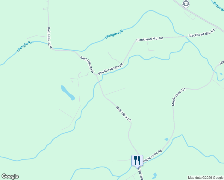 map of restaurants, bars, coffee shops, grocery stores, and more near 39 Stone Mount Road in Round Top