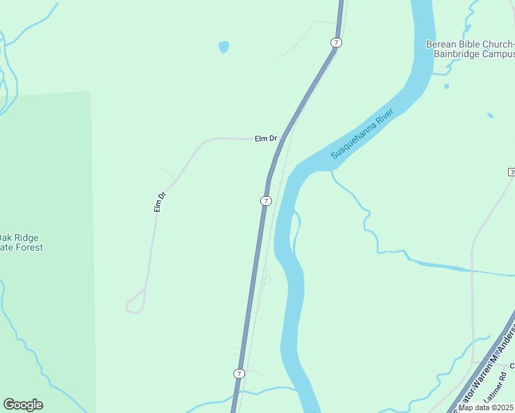 map of restaurants, bars, coffee shops, grocery stores, and more near 1804-1862 State Highway 7 in Bainbridge