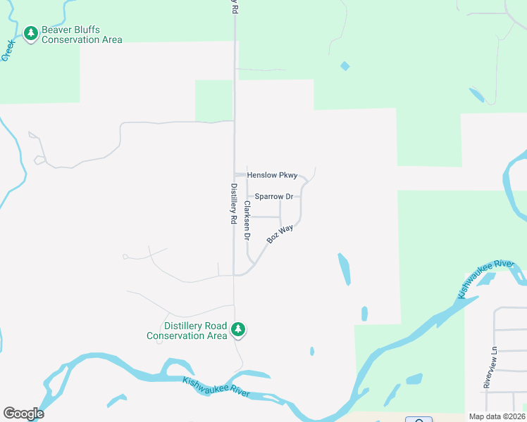 map of restaurants, bars, coffee shops, grocery stores, and more near 5133 Sparrow Drive in Belvidere