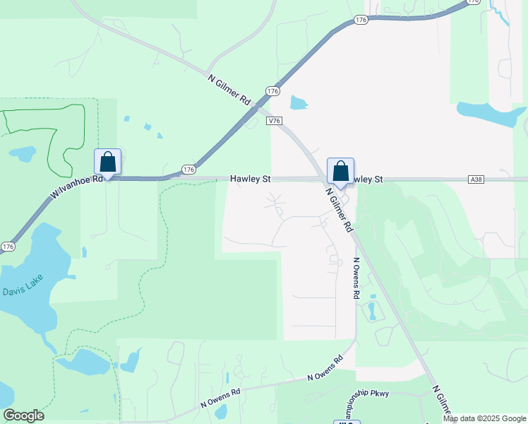 map of restaurants, bars, coffee shops, grocery stores, and more near 250 Hawley Street in Hawthorn Woods