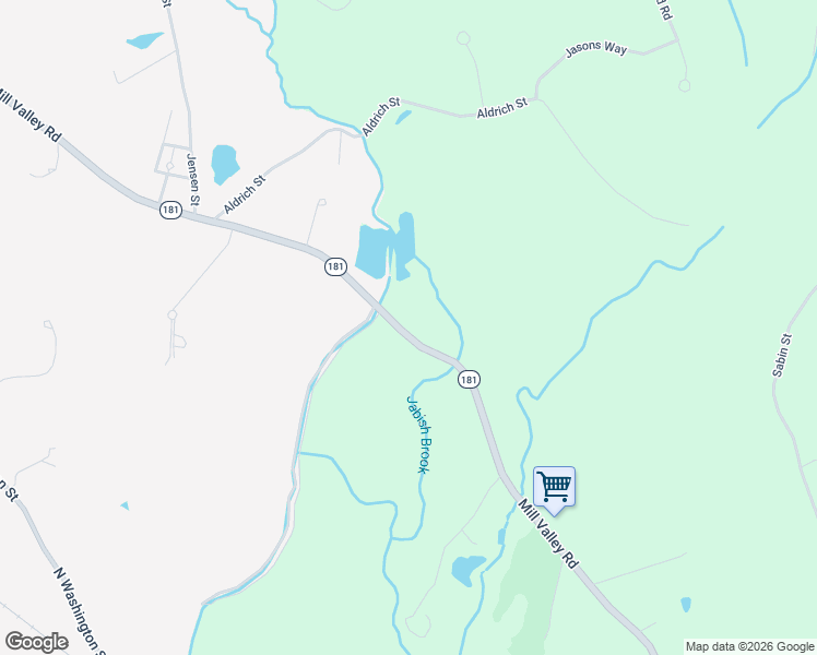 map of restaurants, bars, coffee shops, grocery stores, and more near 277 Mill Valley Road in Belchertown