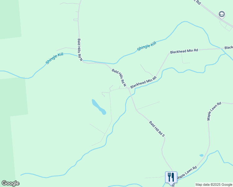 map of restaurants, bars, coffee shops, grocery stores, and more near 45 Crow S Nest Rd in Round Top