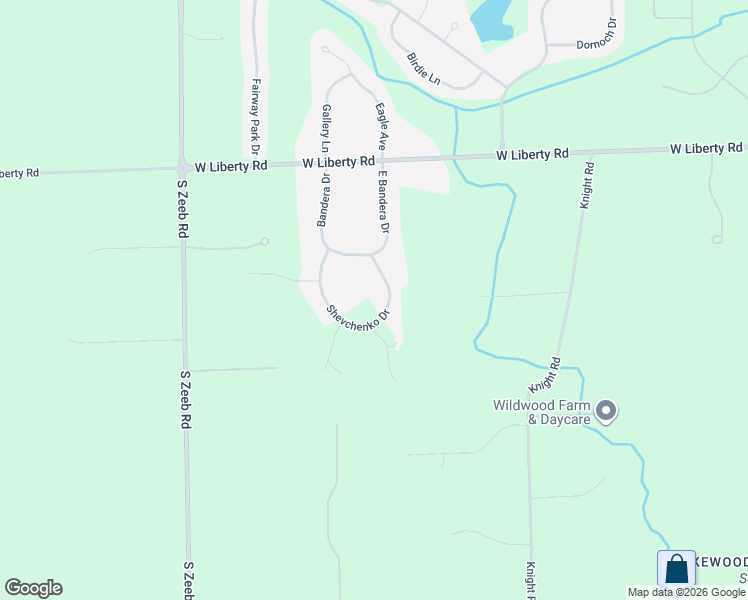 map of restaurants, bars, coffee shops, grocery stores, and more near 1375 Shevchenko Drive in Ann Arbor