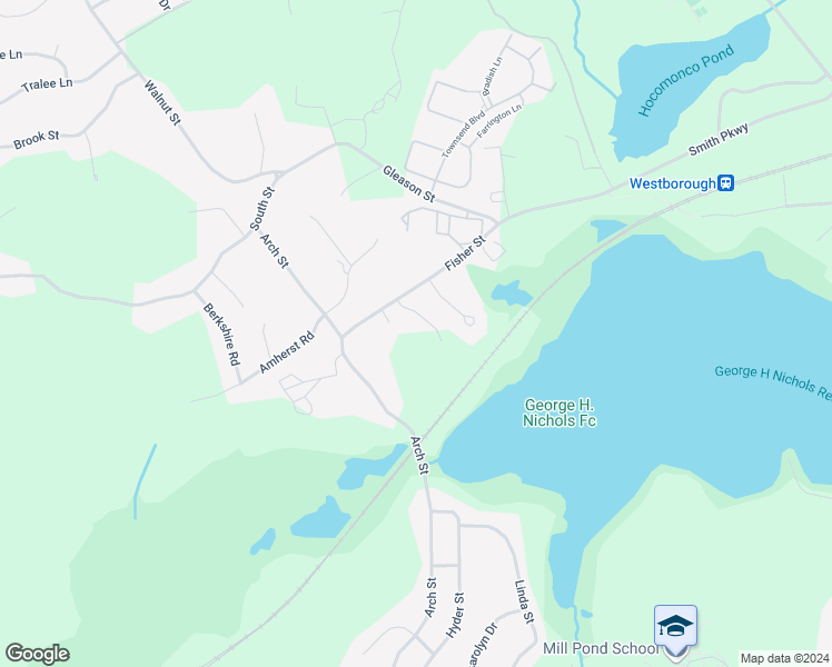 map of restaurants, bars, coffee shops, grocery stores, and more near 3 Beeton Path in Westborough
